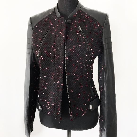 Express Jackets & Blazers - Express black leatherette jacket size S